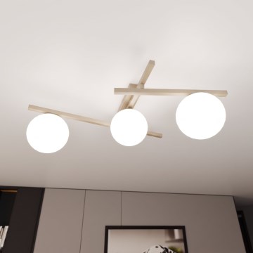 Kattovalaisin SMART 3xE14/10W/230V beige/valkoinen