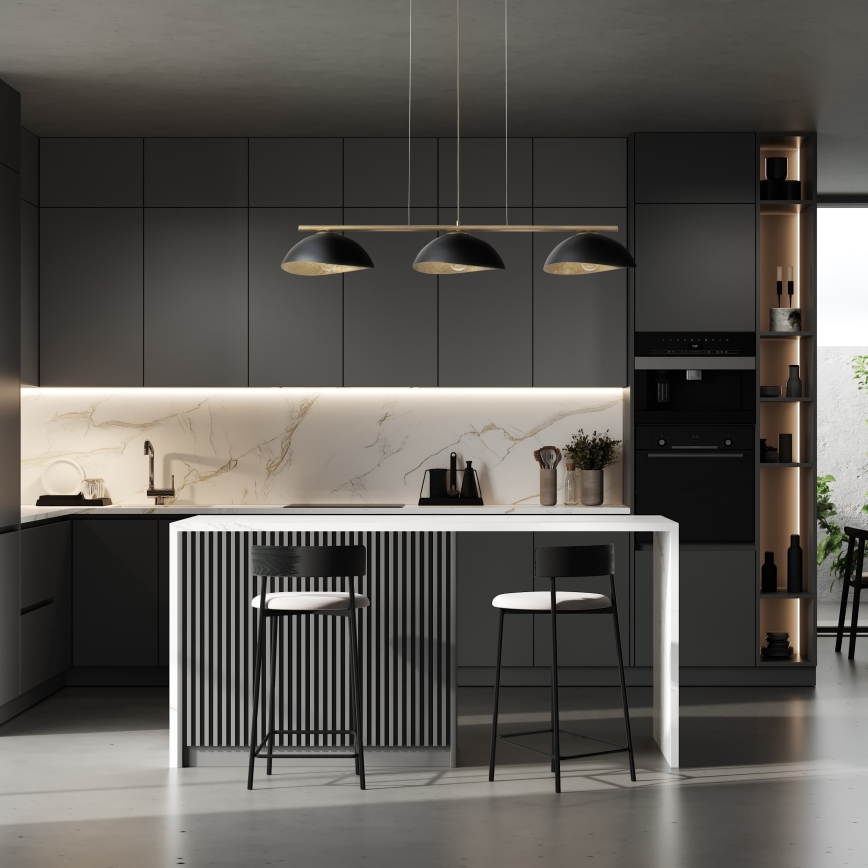 Kattovalaisin köydellä SOLAR 3xE27/60W/230V kulta