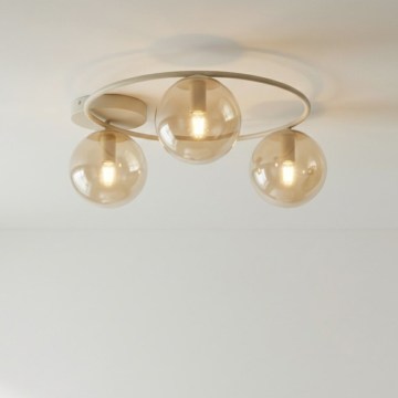 Kattovalaisin SOPRA 3xE14/10W/230V beige/savunbeige beige