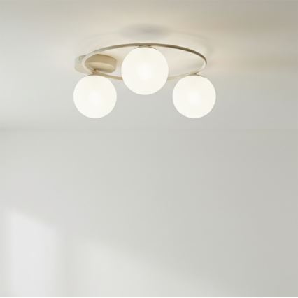 Kattovalaisin SOPRA 3xE14/10W/230V beige/valkoinen