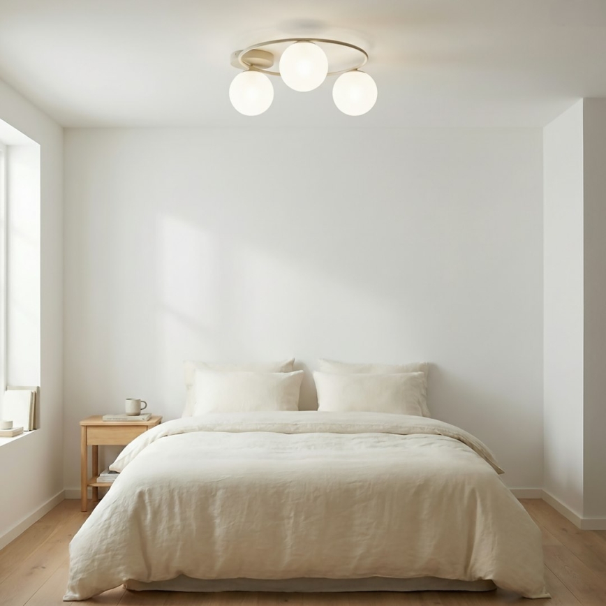 Kattovalaisin SOPRA 3xE14/10W/230V beige/valkoinen