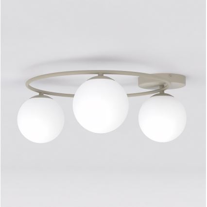 Kattovalaisin SOPRA 3xE14/10W/230V beige/valkoinen