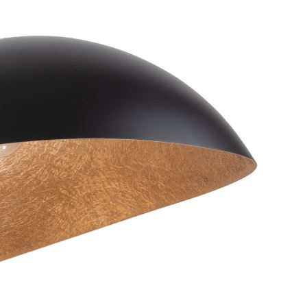 Kattovalaisin köydellä SPACE 2xE27/60W/230V musta/kupari