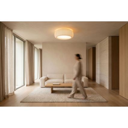 Kattovalaisin STRIPES 2xE27/40W/230V, halkaisija 55 cm, valkoinen/kerma