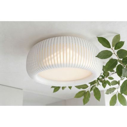 Kattovalaisin STRIPES 2xE27/40W/230V, halkaisija 55 cm, valkoinen/kerma
