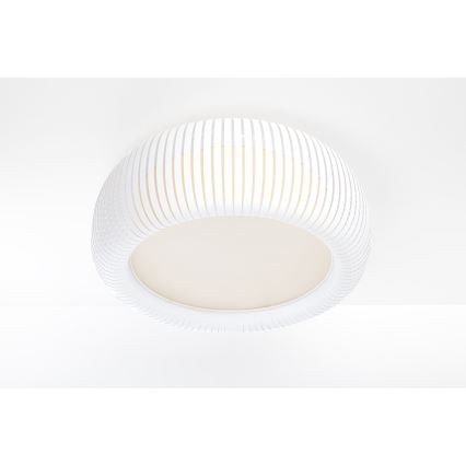 Kattovalaisin STRIPES 2xE27/40W/230V, halkaisija 55 cm, valkoinen/kerma
