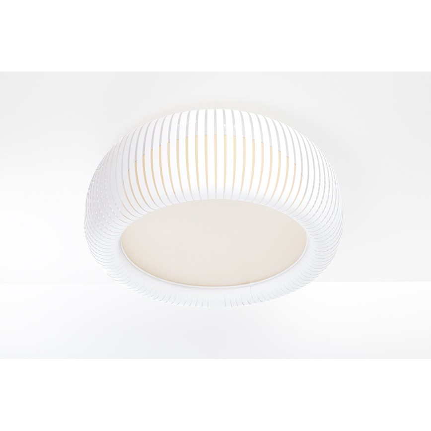 Kattovalaisin STRIPES 2xE27/40W/230V, halkaisija 55 cm, valkoinen/kerma