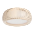 Kattovalaisin STRIPES 2xE27/40W/230V Ø 55 cm kerma/valkoinen