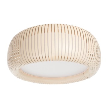 Kattovalaisin STRIPES 2xE27/40W/230V Ø 55 cm kerma/valkoinen