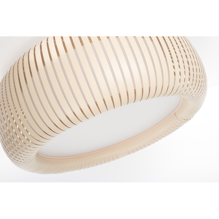Kattovalaisin STRIPES 2xE27/40W/230V Ø 55 cm kerma/valkoinen