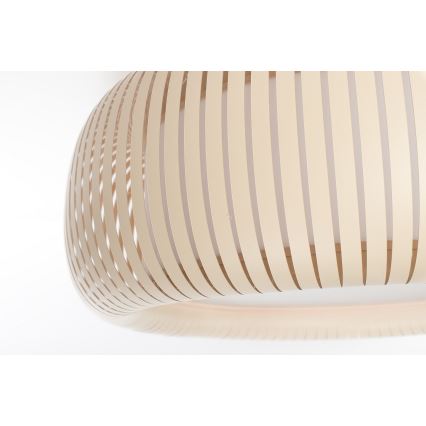 Kattovalaisin STRIPES 2xE27/40W/230V Ø 55 cm kerma/valkoinen
