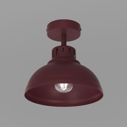 Kattovalaisin SVEN 1xE27/15W/230V halkaisija 21 cm viininpunainen