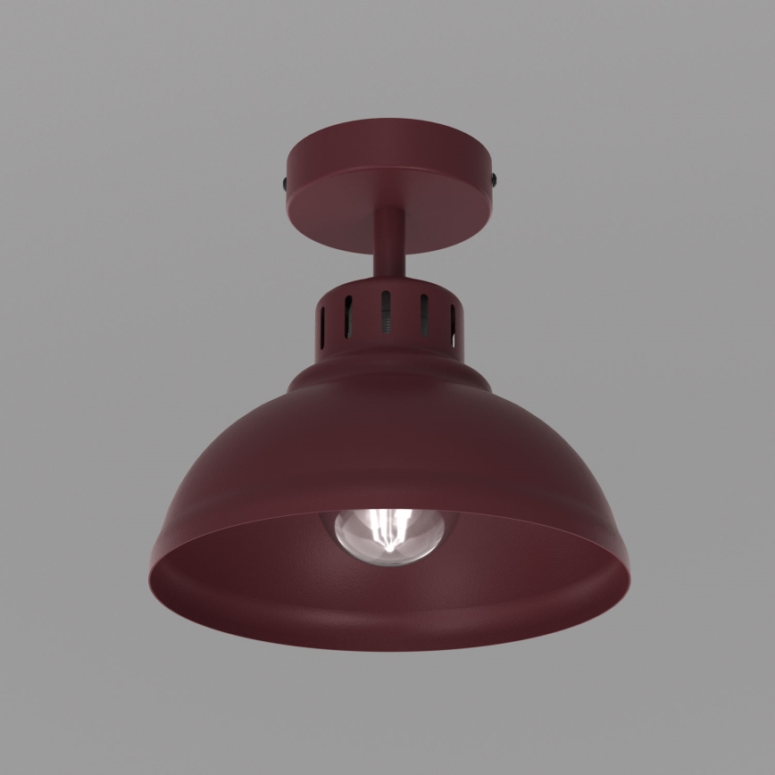 Kattovalaisin SVEN 1xE27/15W/230V halkaisija 21 cm viininpunainen