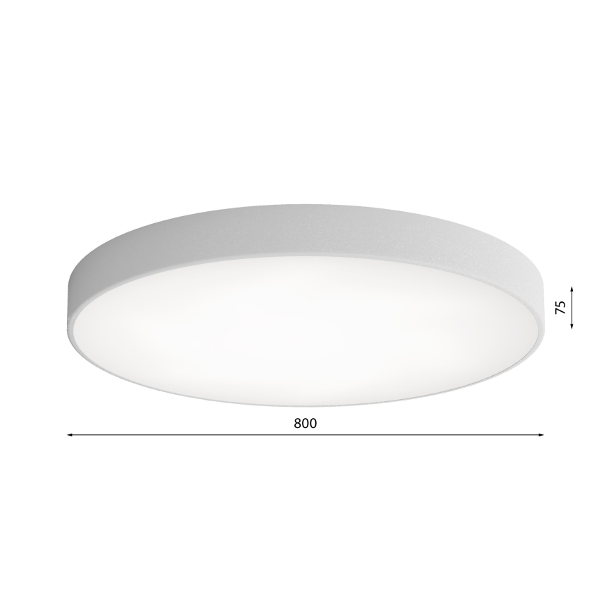 Kattovalaisin liike- ja hämärätunnistimella CLEO 6xE27/24W/230V halkaisija 80 cm harmaa