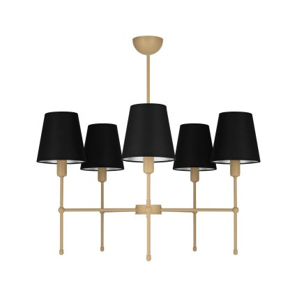 Kattovalaisin varrella MADELA 5xE14/40W/230V musta/beige