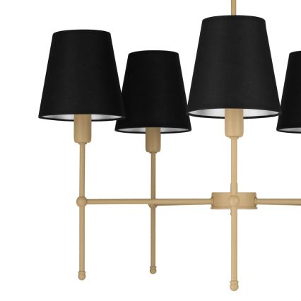 Kattovalaisin varrella MADELA 5xE14/40W/230V musta/beige