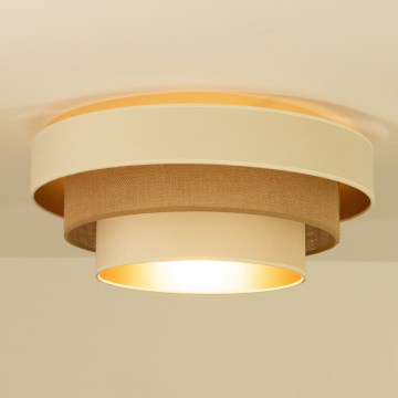 Kattovalaisin WENTA 1xE27/60W/230V halkaisija 50 cm beige/juutti