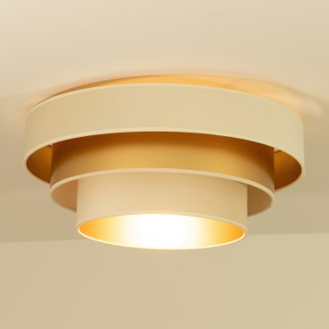 Kattovalaisin WENTA 1xE27/60W/230V halkaisija 50 cm beige/kultainen