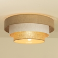 Kattovalaisin WENTA 1xE27/60W/230V, halkaisija 50 cm, juutti/kermanvärinen