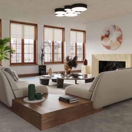 Kattovalo ARENA 4xE27/60W/230V musta