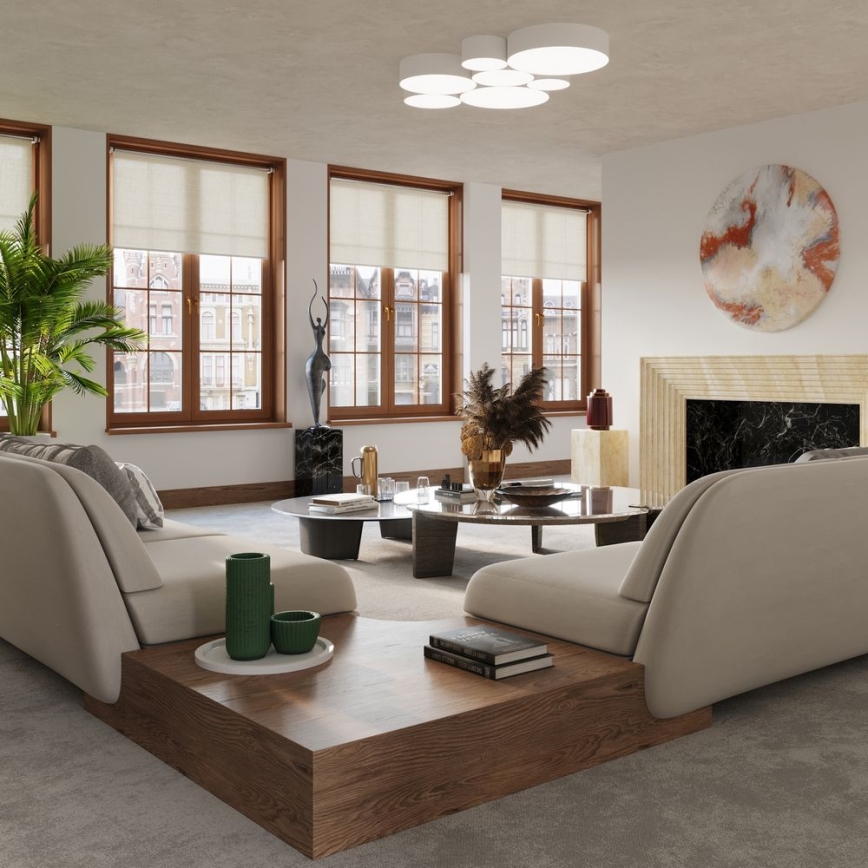 Kattovalo ARENA 4xE27/60W/230V valkoinen