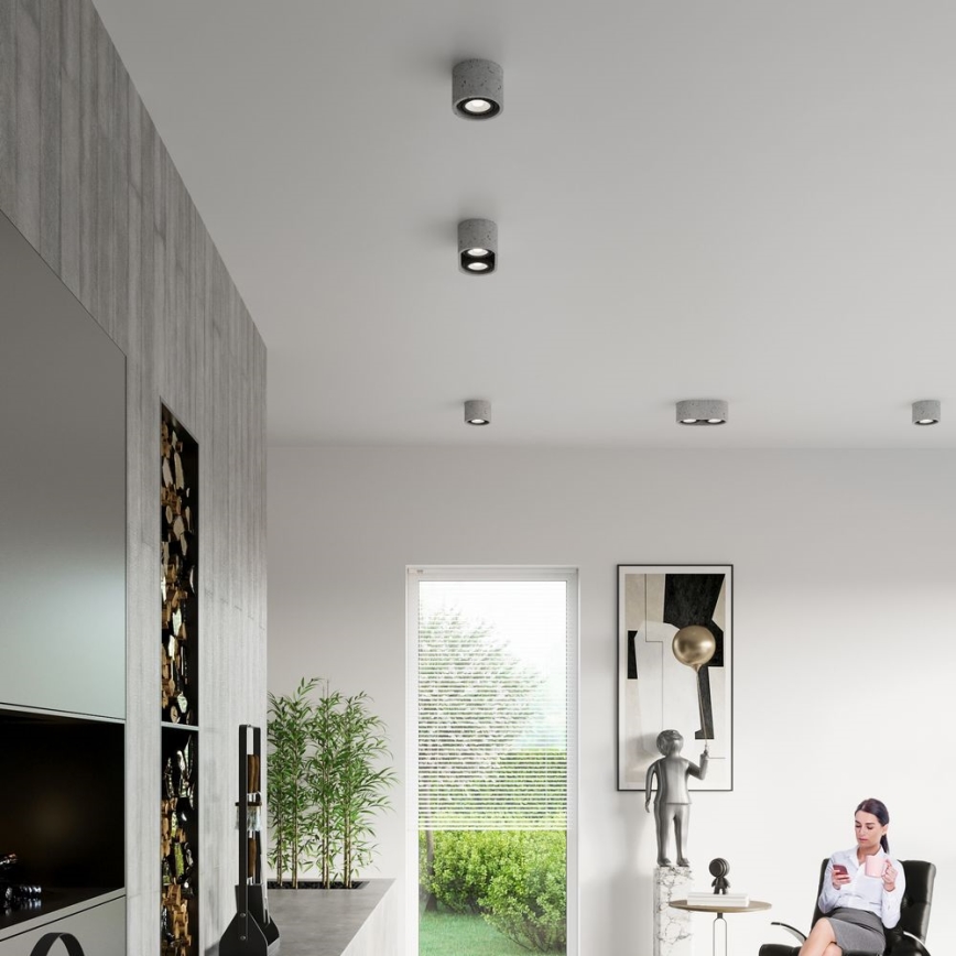 Kattovalo BASIC AR111 1xGU10/40W/230V betoni