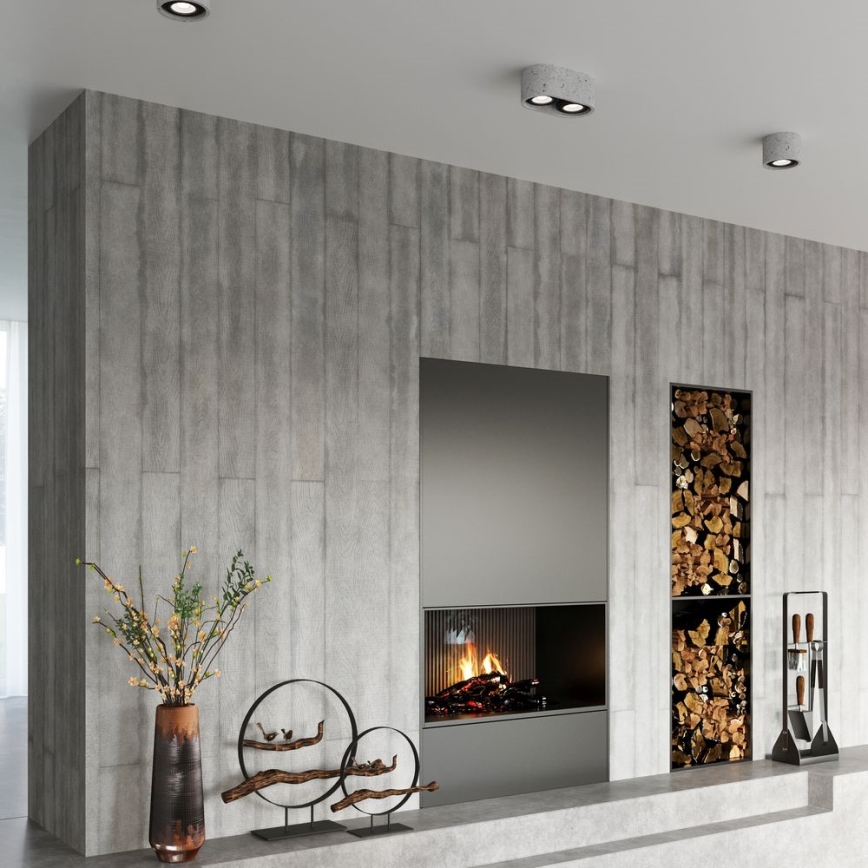 Kattovalo BASIC AR111 2xGU10/40W/230V betoni