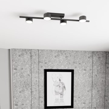 Kattovalo BET 4xGX53/12W/230V musta