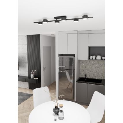 Kattovalo BET 6xGX53/12W/230V musta