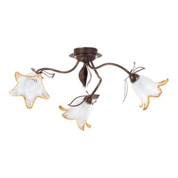 Kattovalo BRAGA 3xE27/15W/230V pronssi