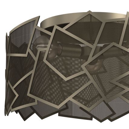 Kattovalo CAMO 3xE27/15W/230V kulta