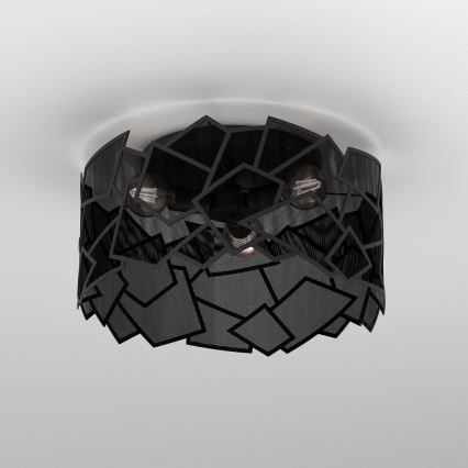 Kattovalo CAMO 3xE27/15W/230V musta