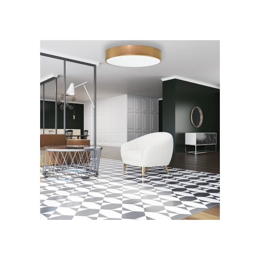 Kattovalo CLEO 6xE27/24W/230V d. 80 cm kulta