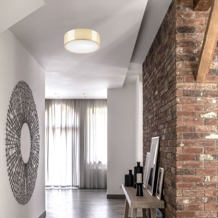 Kattovalo DANTE 1xE27/60W/230V halkaisija 26 cm kultainen