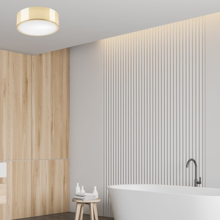 Kattovalo DANTE 1xE27/60W/230V halkaisija 26 cm kultainen