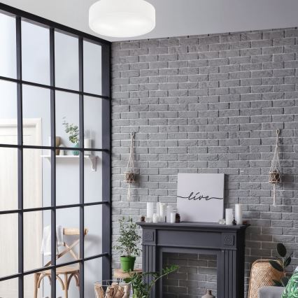 Kattovalo DANTE 2xE27/60W/230V halkaisija 36 cm valkoinen