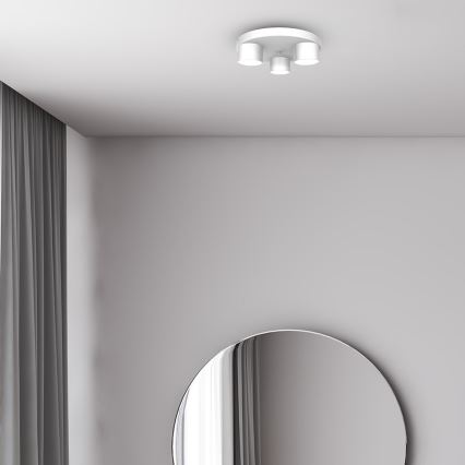 Kattovalo DIXIE 3xGX53/11W/230V valkoinen