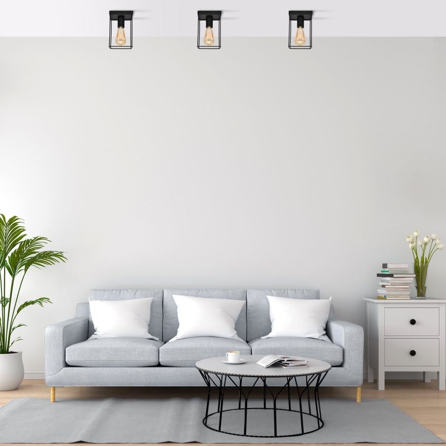 Kattovalo FINN 1xE27/15W/230V musta