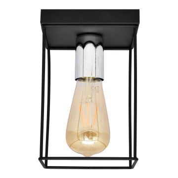 Kattovalo FINN 1xE27/15W/230V musta/kiiltävä kromi