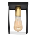 Kattovalo FINN 1xE27/15W/230V musta/kulta