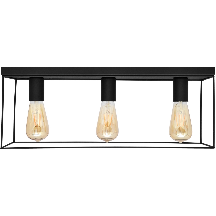 Kattovalo FINN 3xE27/15W/230V musta