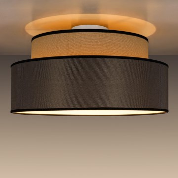 Kattovalo GRACE 1xE27/60W/230V halkaisija 40 cm beige/ruskea