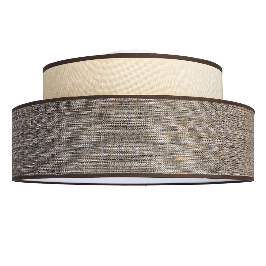 Kattovalo GRACE 1xE27/60W/230V halkaisija 40 cm kerma/ruskea