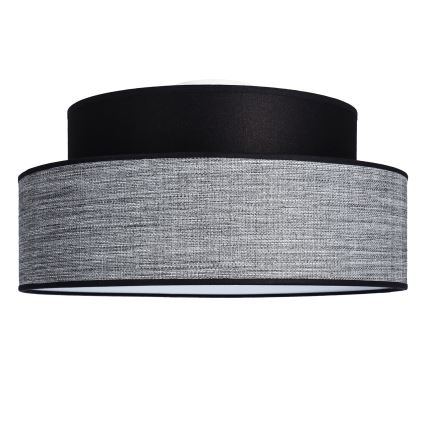 Kattovalo GRACE 1xE27/60W/230V halkaisija 40 cm musta/harmaa