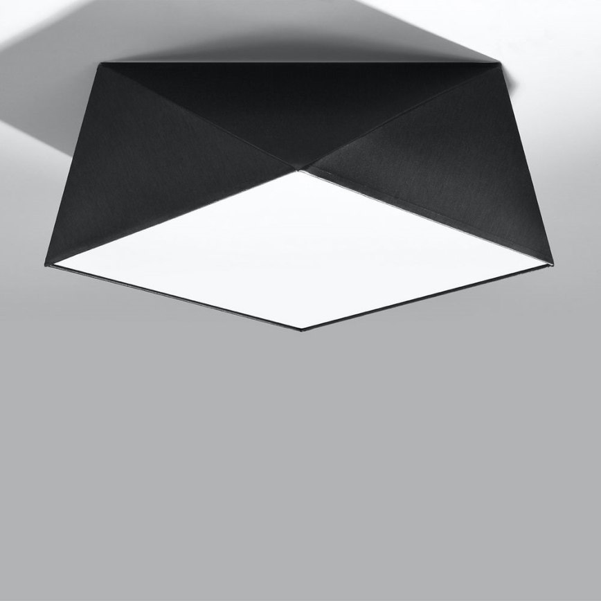 Kattovalo HEXA 2xE27/60W/230V musta
