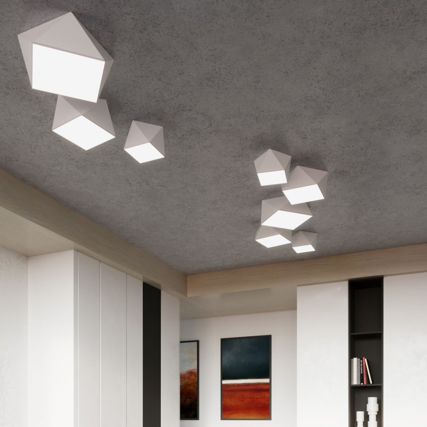 Kattovalo HEXA 2xE27/60W/230V valkoinen