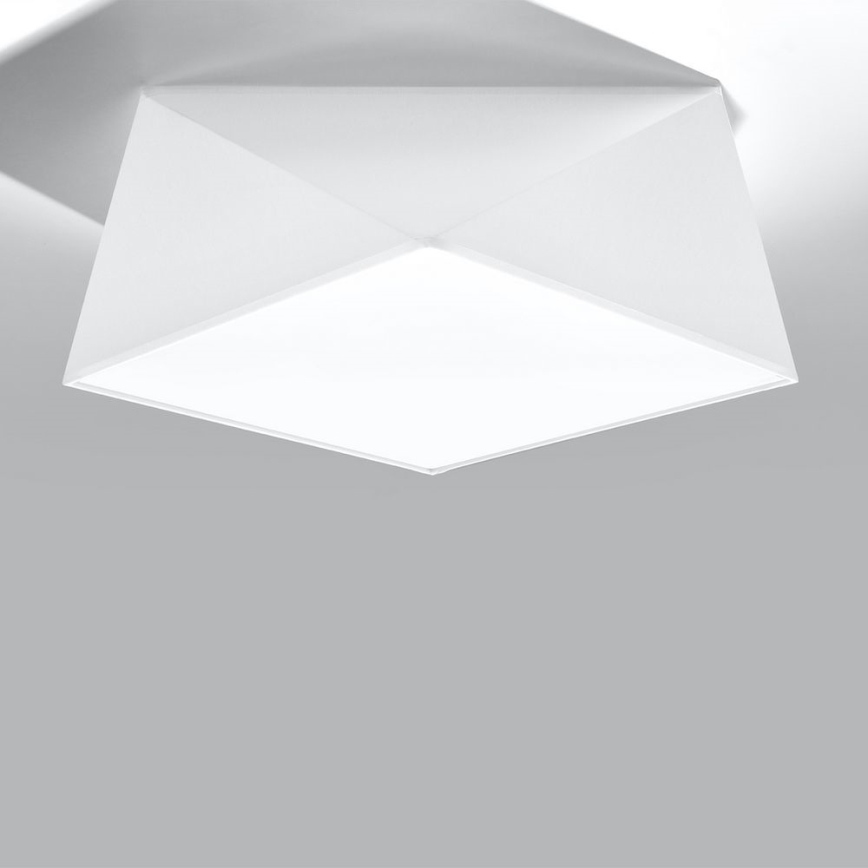 Kattovalo HEXA 2xE27/60W/230V valkoinen