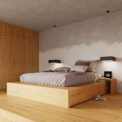 Kattovalo HORUS 35 2xE27/60W/230V musta