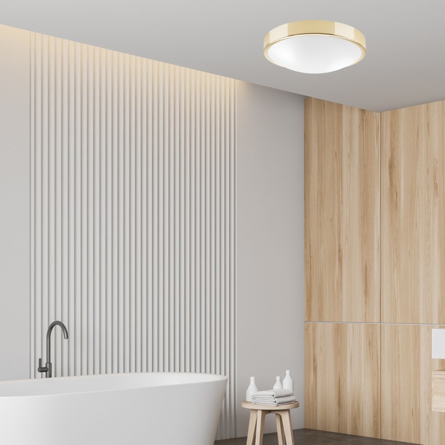 Kattovalo JONAS 2xE27/60W/230V halkaisija 36 cm kultainen