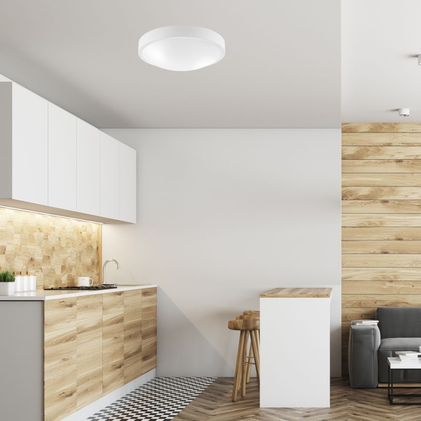 Kattovalo JONAS 2xE27/60W/230V halkaisija 36 cm valkoinen